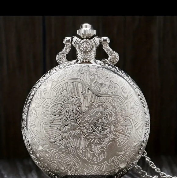 New train locomotive steam engine pocket watch - Picture 7 of 10